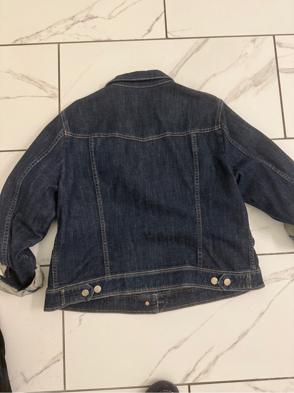 J. Crew Dark Blue Denim Jean Jacket - Picture 5 of 5